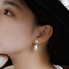 Natural Freshwater Pearl Drop Shape Women's Earrings