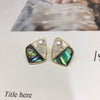 Natural Freshwater Pearl Earrings For Women Oblate Shape