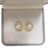 Natural Freshwater Pearl Earrings For Women S925 Sterling Silver 18K Goldfilled Microembedded Oblate Style