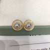 Natural Freshwater Pearl Earrings For Women S925 Sterling Silver Needles Oblate Shape