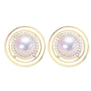 Natural Freshwater Pearl Earrings For Women S925 Sterling Silver Needles Oblate Shape