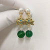 Natural Freshwater Pearl Earrings For Women S925 Sterling Silver Oblate Style