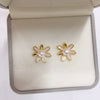 Natural Freshwater Pearl Earrings For Women With S925 Sterling Silver Needle And 18K Goldfilled Oblate Shape