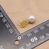 Natural Freshwater Pearl Earrings In 925 Sterling Silver Geometric Retro Electroplated Simple High Quality Jewelry For Women