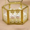 Natural Freshwater Pearl Earrings In 925 Sterling Silver Geometric Retro Electroplated Simple High Quality Jewelry For Women