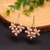 Natural Freshwater Pearl Geometric Earrings Retro High End Jewelry For Women