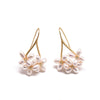 Natural Freshwater Pearl Geometric Earrings Retro High End Jewelry For Women