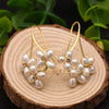 Natural Freshwater Pearl Geometric Earrings Retro High End Jewelry For Women