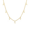 Natural Freshwater Pearl Geometric Necklace For Women Retro Minimalist Pearl Sweater Chain Statement Jewelry