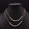 Natural Freshwater Pearl Handmade Braided Tassel Clavicle Necklace With Drop Shape And Electroplating Treatment