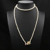 Natural Freshwater Pearl Handmade Braided Tassel Clavicle Necklace With Drop Shape And Electroplating Treatment