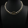 Natural Freshwater Pearl Handmade Braided Tassel Clavicle Necklace With Drop Shape And Electroplating Treatment