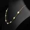 Natural Freshwater Pearl Handmade Braided Tassel Clavicle Necklace With Drop Shape And Electroplating Treatment