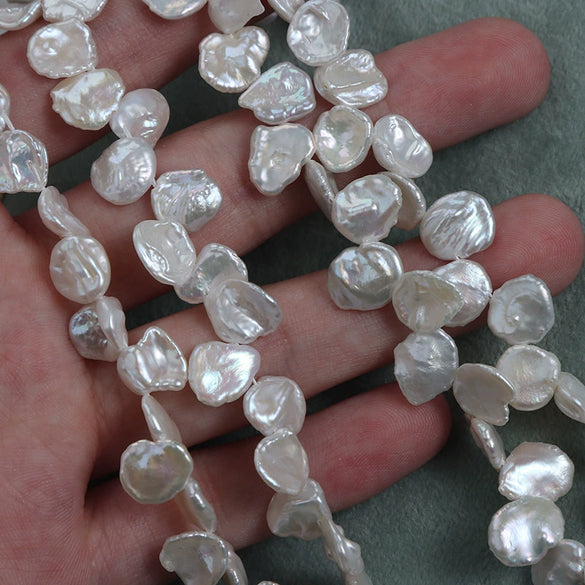 Natural Freshwater Pearl Naked Beads Baroque Petals Shaped Jewelry Material