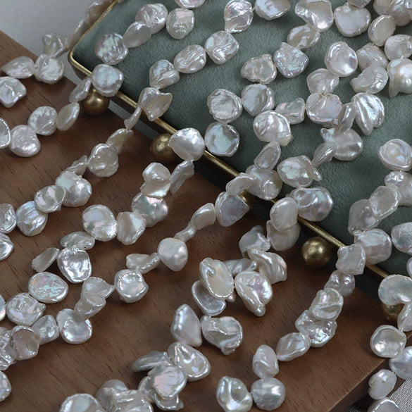 Natural Freshwater Pearl Naked Beads Baroque Petals Shaped Jewelry Material
