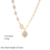 Natural Freshwater Pearl Necklace For Women With Copper Chain And Star Pattern