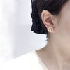 Natural Freshwater Pearl Oblate Earrings For Women Highend Elegant 18K Goldfilled Colorpreserving