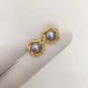 Natural Freshwater Pearl Oblate Earrings For Women Highend Elegant 18K Goldfilled Colorpreserving