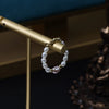 Natural Freshwater Pearl Ring 14K Gold Elastic Line Design Minimalist Unisex Special Shape