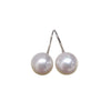 Natural Freshwater Pearl Round S925 Sterling Silver Earrings For Women