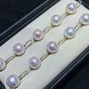 Natural Freshwater Pearl Round S925 Sterling Silver Earrings For Women