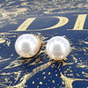 Natural Freshwater Pearl Stud Earrings With Silver Ear Posts Simple Modern Geometric Design For Women Elegant Wholesale Jewelry