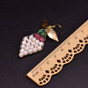 Natural Freshwater Pearl Woven Geometric Drop Earrings Electroplated Retro Style Ear Hook Jewelry For Women