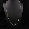 Natural Freshwater Pearl Woven Sweater Chain Necklace Retro Geometric Handmade Electroplated Jewelry For Women