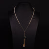 Natural Freshwater Pearl Woven Sweater Chain Necklace Retro Geometric Handmade Electroplated Jewelry For Women