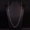 Natural Freshwater Pearl Woven Sweater Chain Necklace Retro Geometric Handmade Electroplated Jewelry For Women