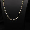 Natural Freshwater Pearl Woven Sweater Chain Necklace Retro Geometric Handmade Electroplated Jewelry For Women