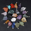 Natural Irregular Gravel Spar Geometric Pendant Stone Necklace Jewelry Accessories