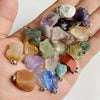 Natural Irregular Gravel Spar Geometric Pendant Stone Necklace Jewelry Accessories