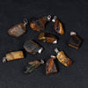 Natural Irregular Gravel Spar Geometric Pendant Stone Necklace Jewelry Accessories