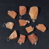 Natural Irregular Gravel Spar Geometric Pendant Stone Necklace Jewelry Accessories