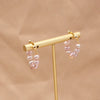 Natural Pearl Geometric Earrings Copper Plated 18K Gold Jewelry