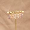 Natural Pearl Geometric Earrings Copper Plated 18K Gold Jewelry