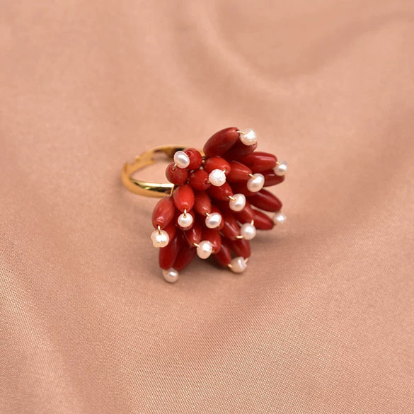 Natural Pearl Geometric Earrings For Women With Silver Needle Retro Elegant Electroplated Jewelry