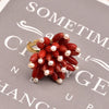 Natural Pearl Geometric Earrings For Women With Silver Needle Retro Elegant Electroplated Jewelry