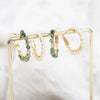 Natural Pearl Geometric Handmade Braided Earrings 18K Gold Tone Light Luxury Earrings For Women