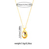 Natural Pearl Necklace Titanium Steel Copper Geometric Electroplating Female Minimalist Style