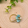 Natural Pearl Ring Retro Highend Flowers Light Luxury Elegant Jewelry