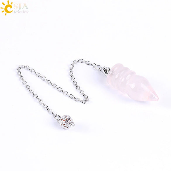 Natural Stone And Copper Accessories Jewelry Cone Pendant Belt Chain Spirit Pendulum Unisex Minimalist Polished