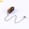 Natural Stone And Copper Accessories Jewelry Cone Pendant Belt Chain Spirit Pendulum Unisex Minimalist Polished