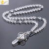 Natural Stone And Copper Accessories Minimalist Column Pendant Necklace With Rope Chain For Women