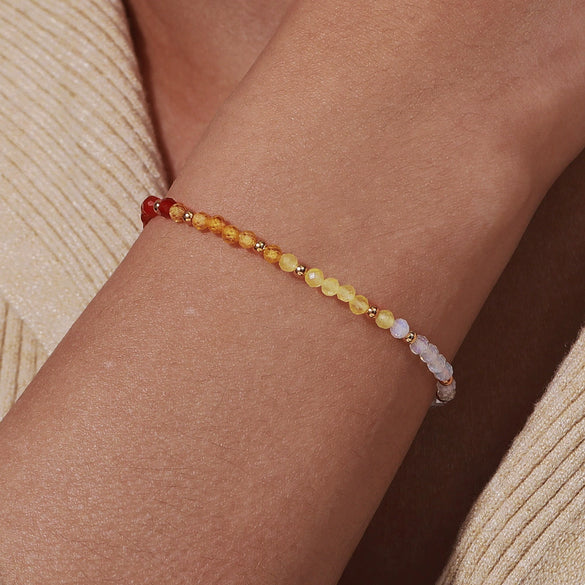 Natural Stone And Crystal Handmade Minimalist Bracelet For Women And Men