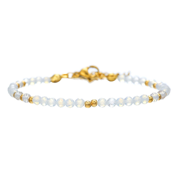 Natural Stone And Crystal Handmade Minimalist Bracelet For Women And Men
