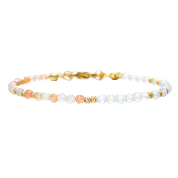 Natural Stone And Crystal Handmade Minimalist Bracelet For Women And Men