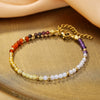 Natural Stone And Crystal Handmade Minimalist Bracelet For Women And Men