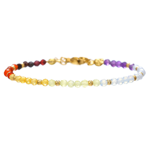 Natural Stone And Crystal Handmade Minimalist Bracelet For Women And Men